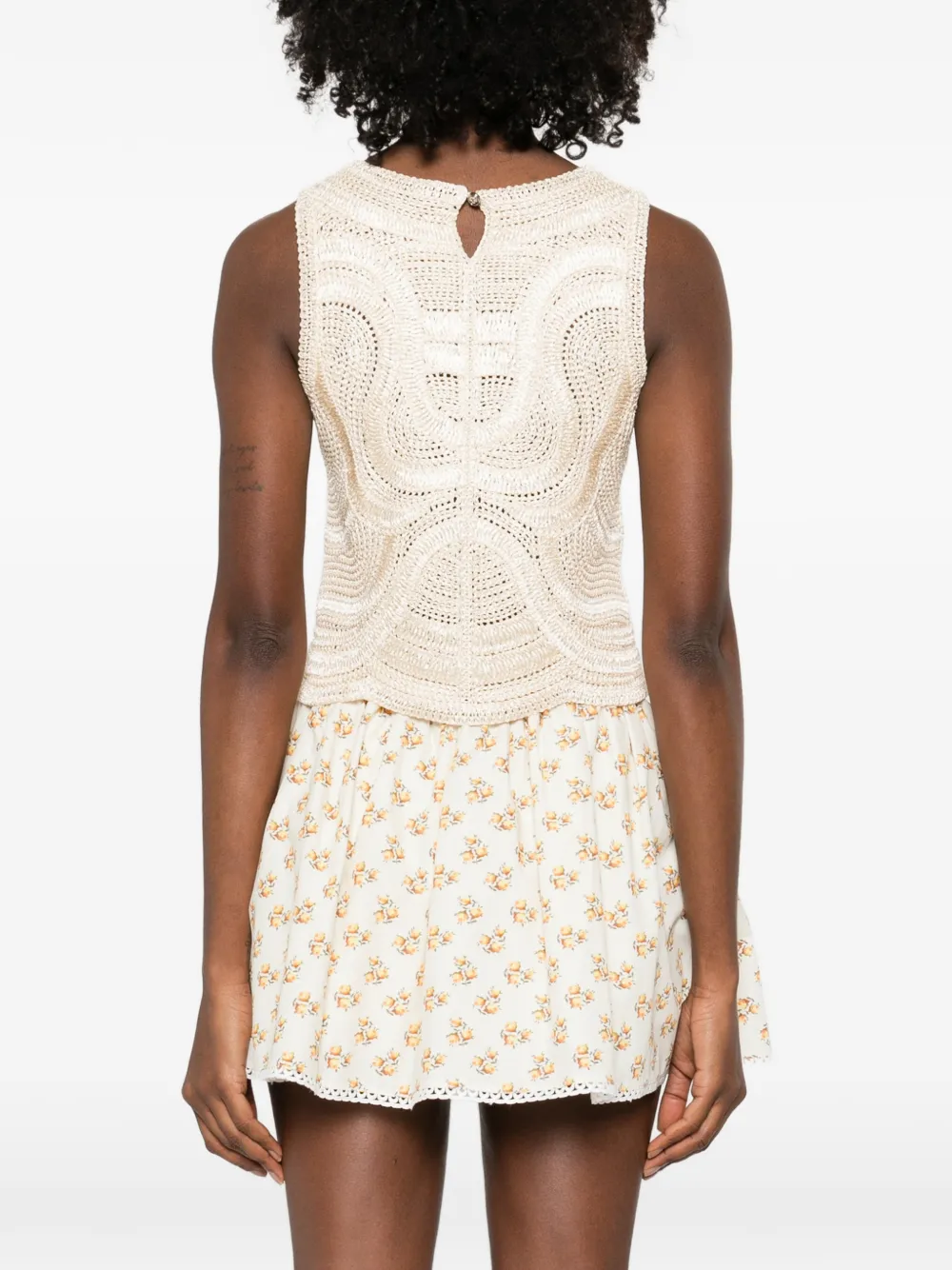 Maje Cropped top Beige