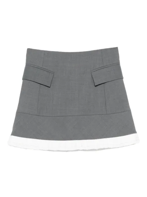 Maje flap-pocket A-line mini skirt