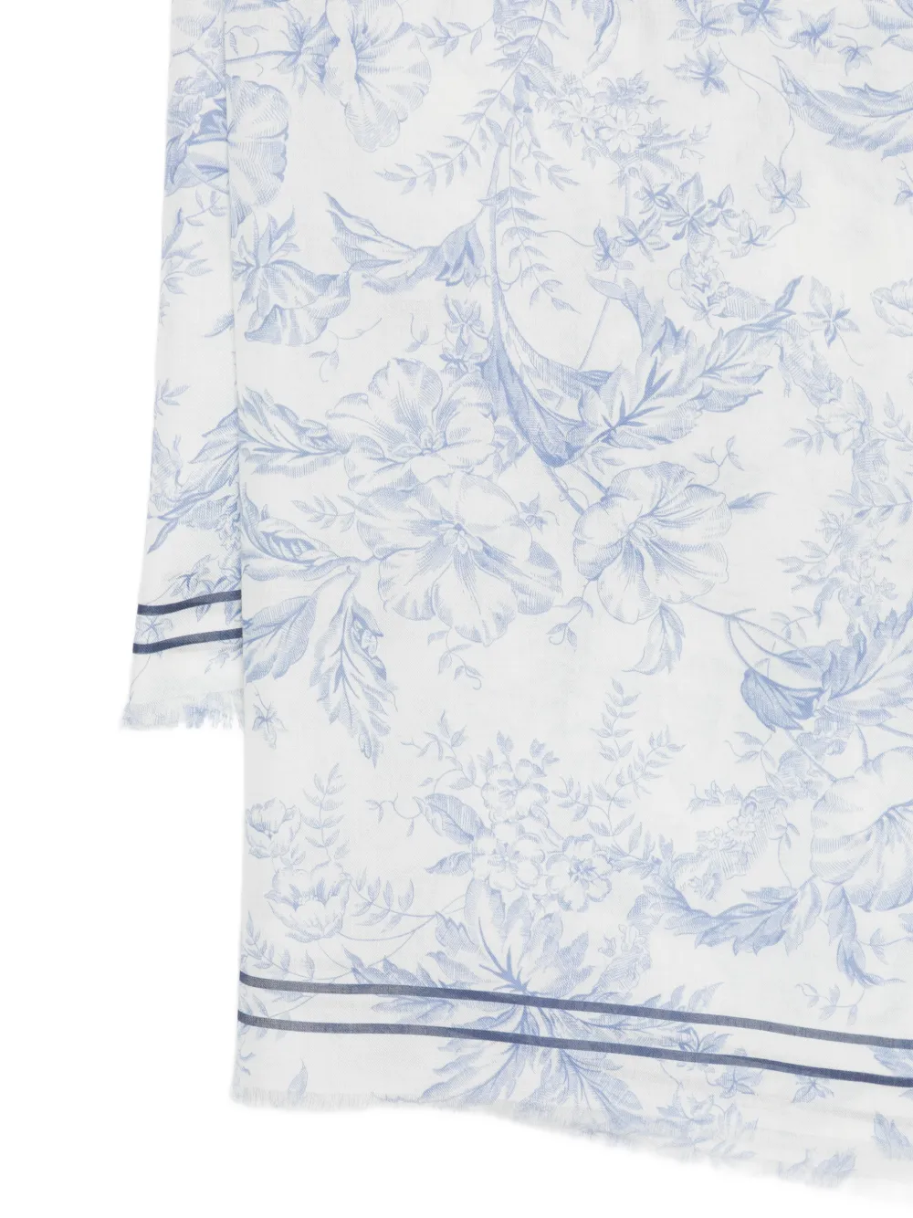  Maje Floral-pattern Scarf - White 