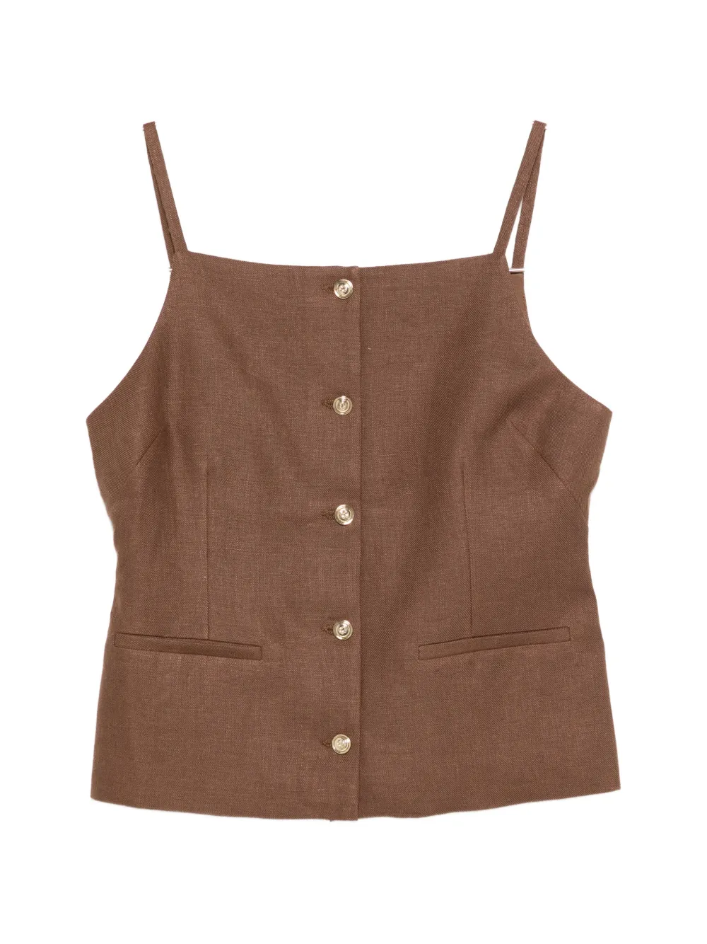 Maje buttoned top - Marrone