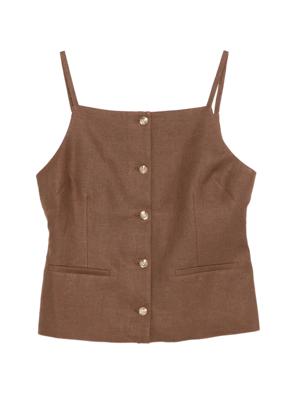 Maje buttoned top - Marrone