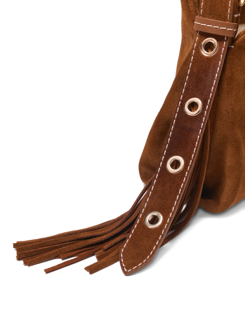 Fringed Suede Shoulder Bag