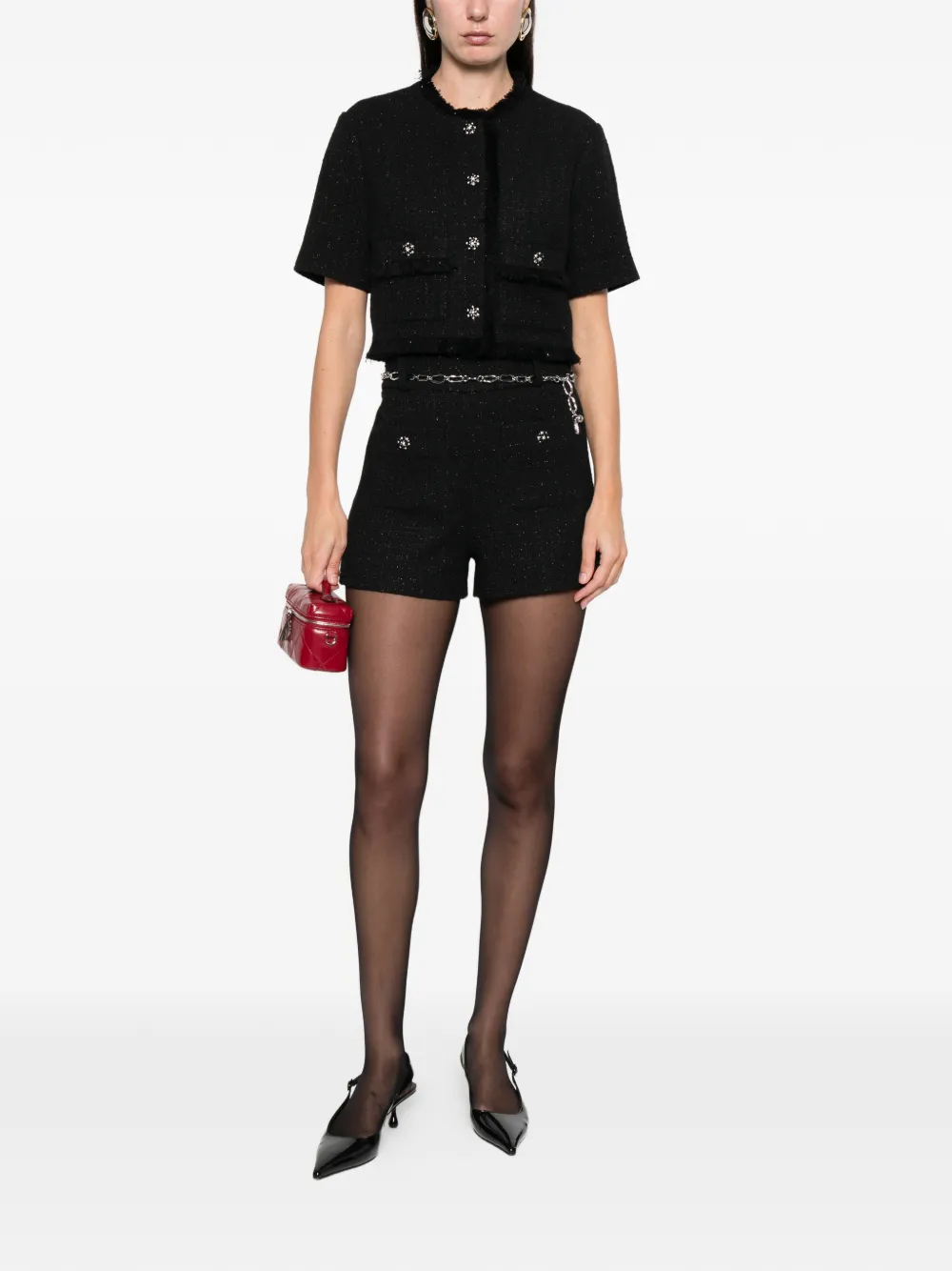 Maje chain-belted short shorts | Short Shorts | Image 2