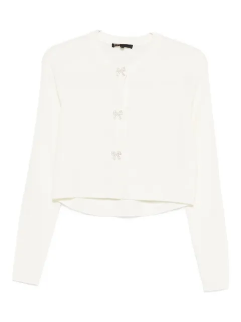 Maje 蝴蝶结纽扣开衫