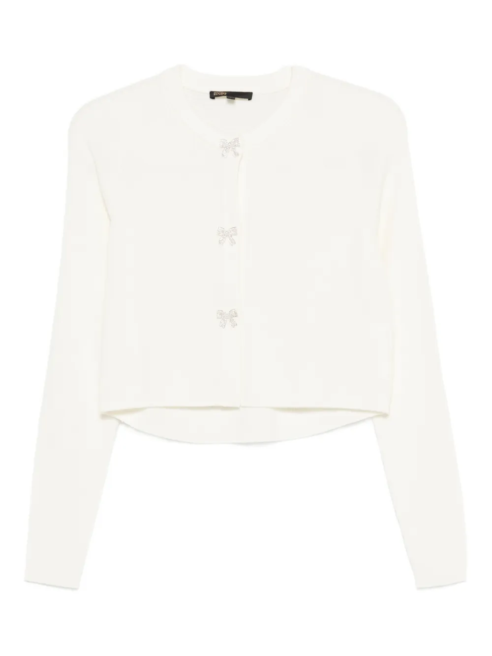 Maje bow-button cardigan | Neutrals | Image 1