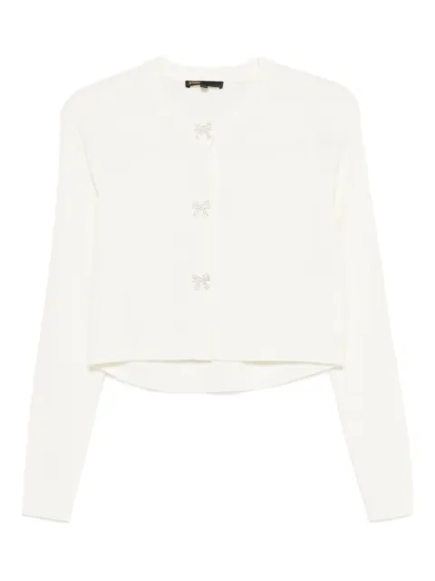 Maje bow-button cardigan