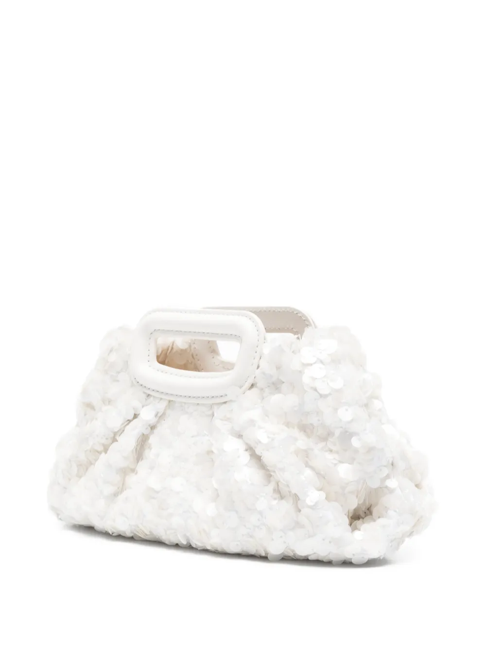  Maje Sequin-embellished Mini Bag - White 