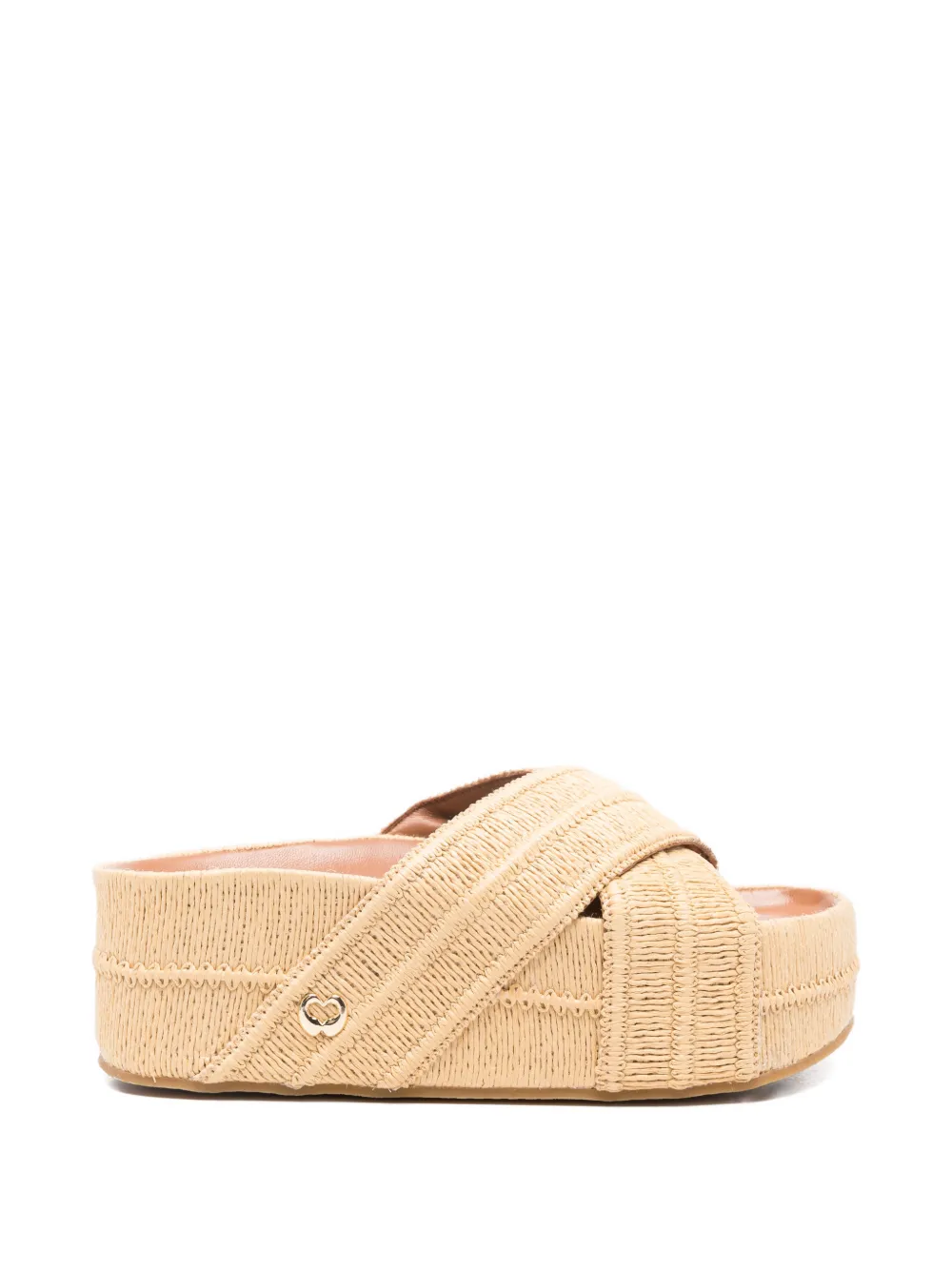 Maje Geweven muiltjes Beige