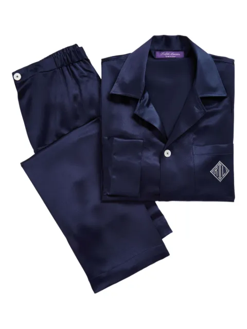 Ralph Lauren Purple Label Conjunto de pijama com monograma