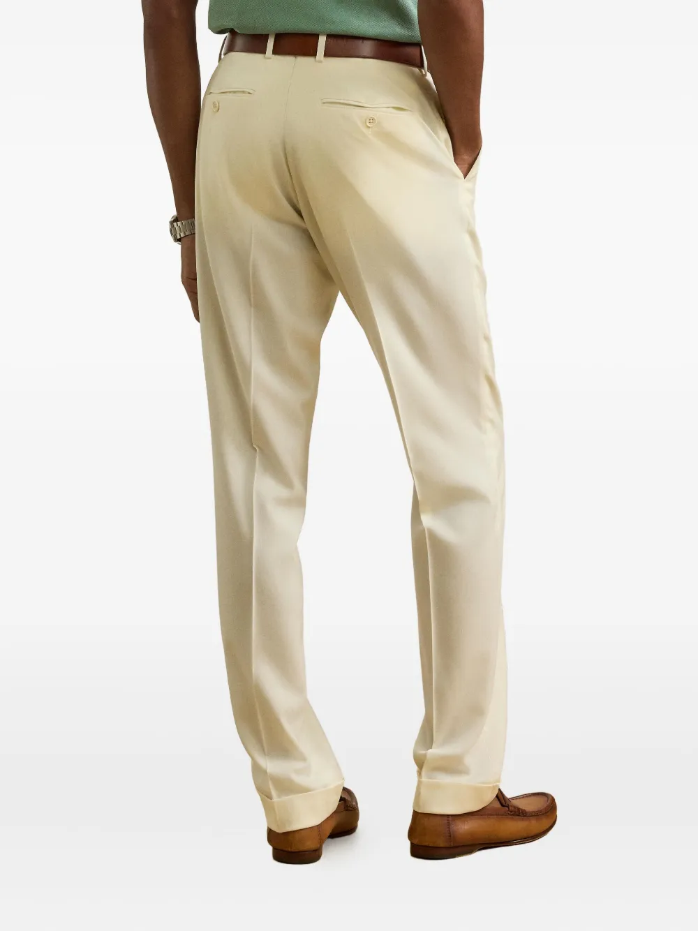 Ralph Lauren Purple Label Gregory plooibroek Beige