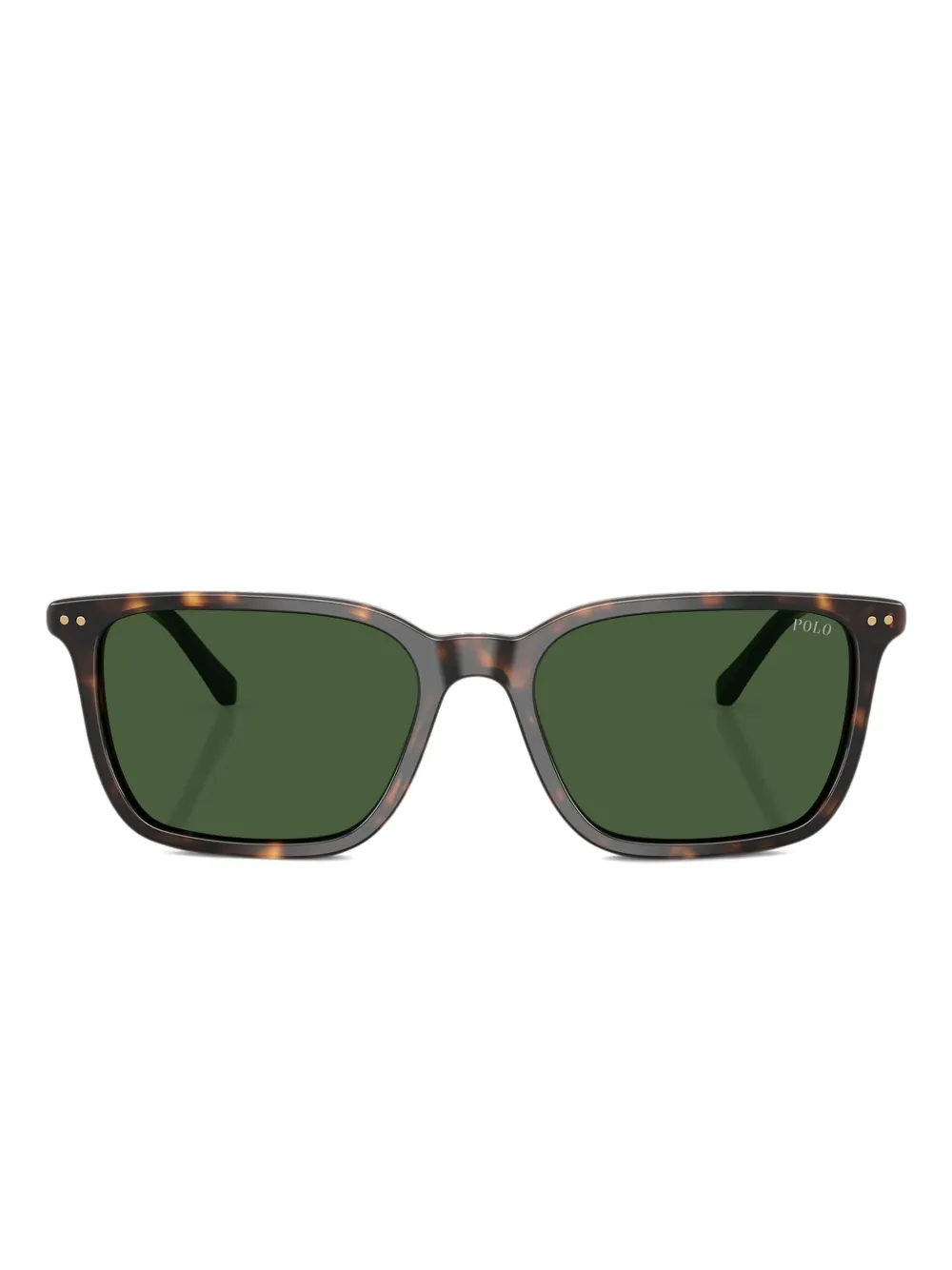 Polo Ralph Lauren Eckige Wimbledon Sonnenbrille mit Streifen - Braun