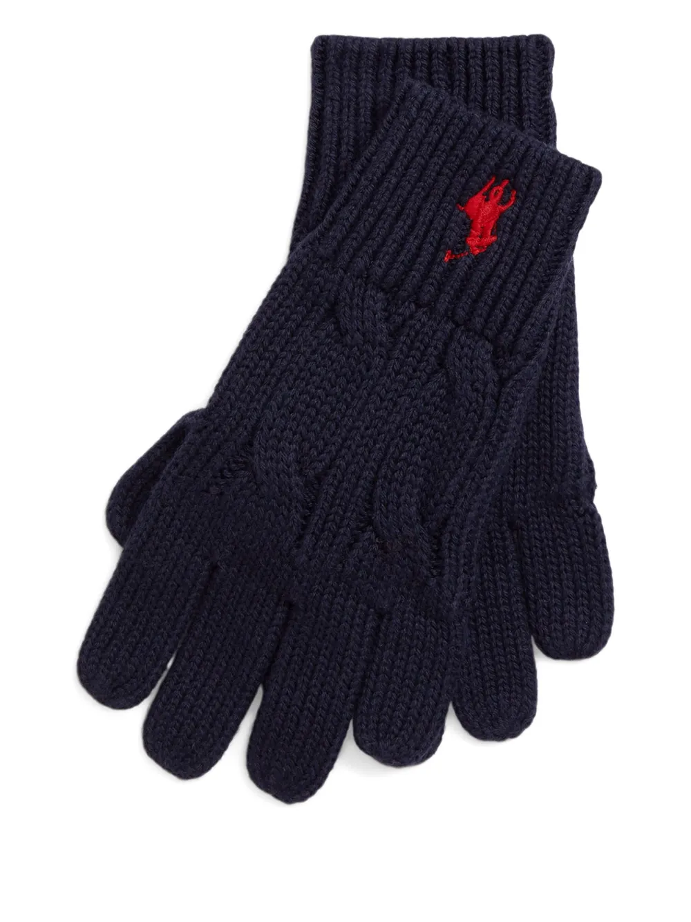 POLO RALPH LAUREN KIDS Guanti con logo - Blu