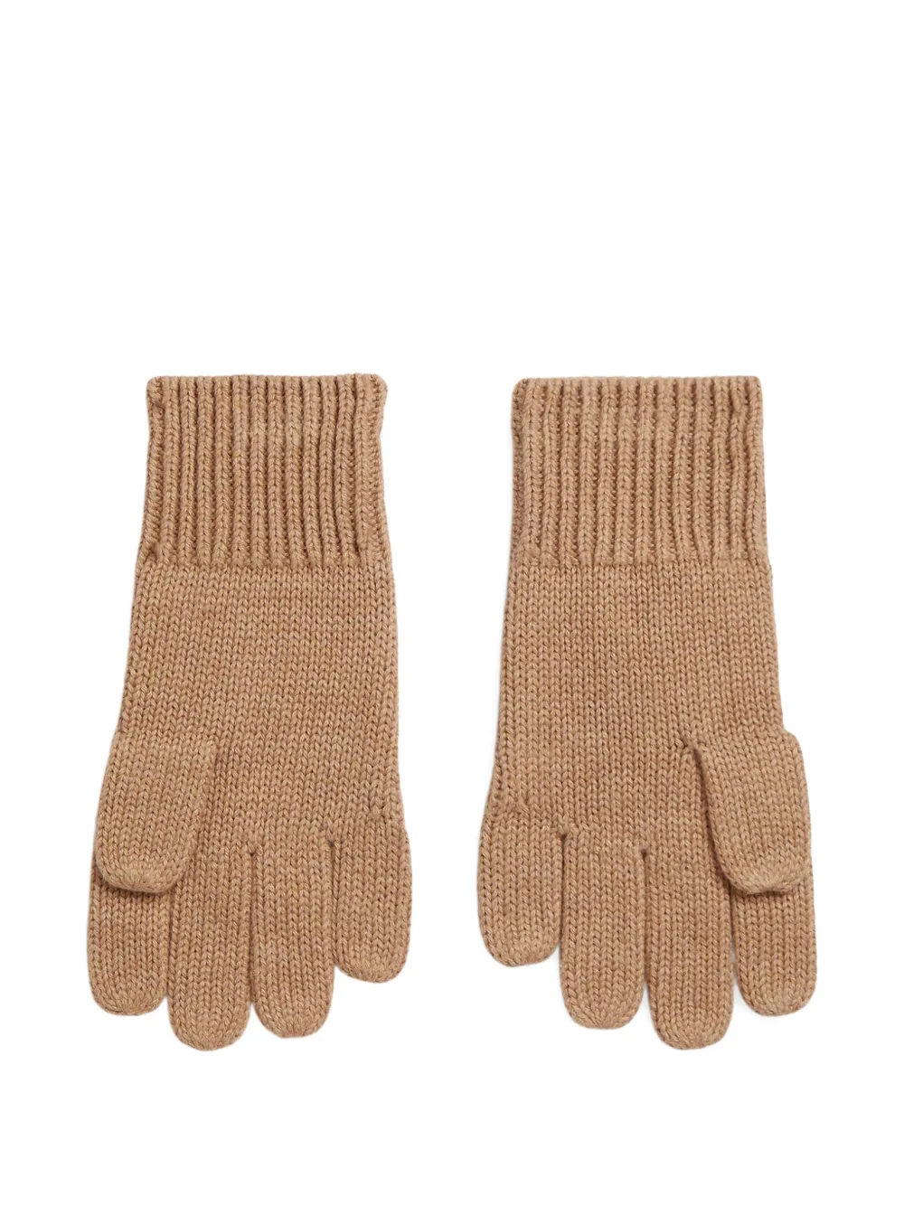 POLO RALPH LAUREN KIDS Kabelgebreide handschoenen met logodetail - Bruin