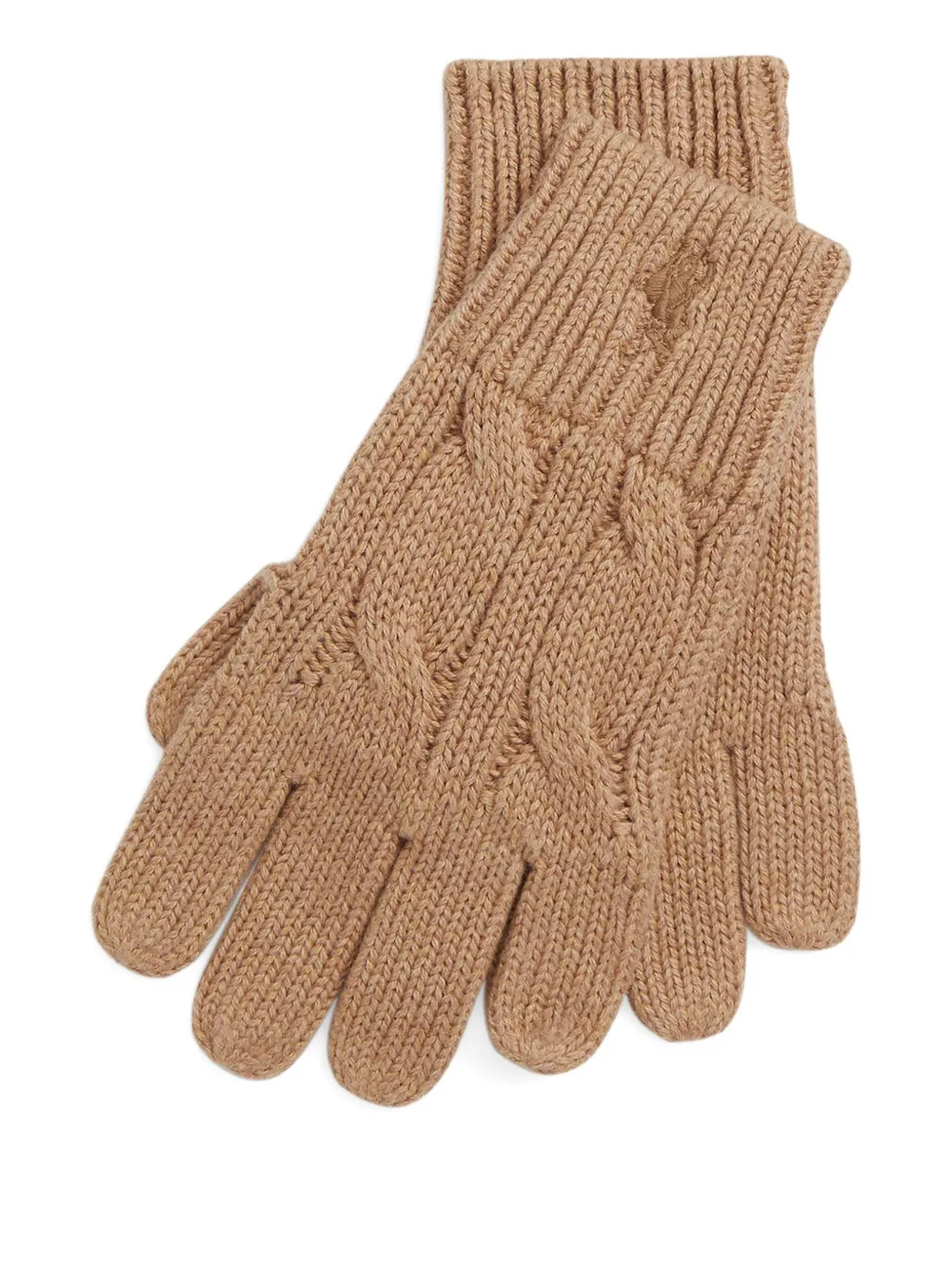 POLO RALPH LAUREN KIDS Guanti con logo - Marrone