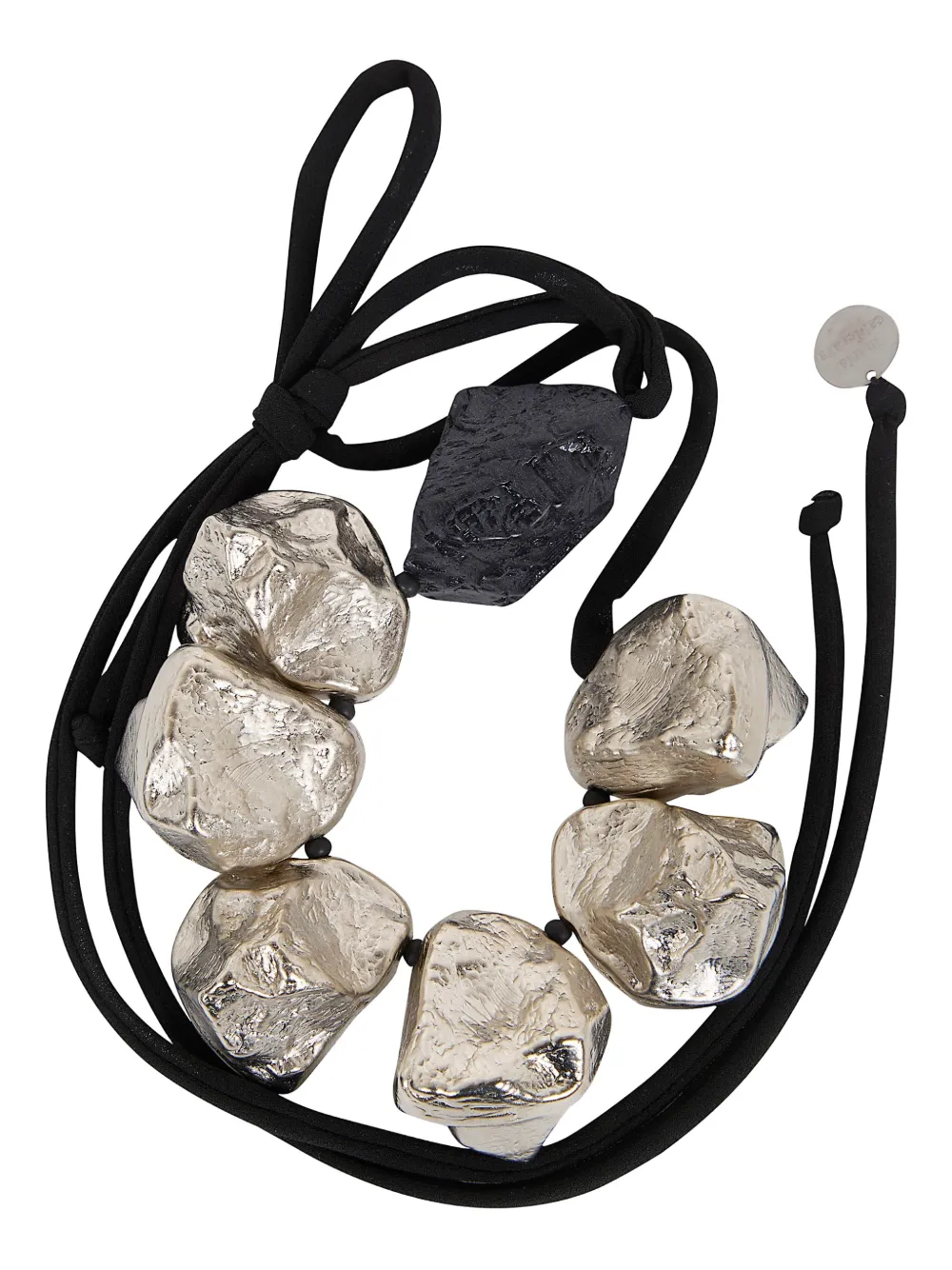 Maria Calderara stone necklace - Zilver