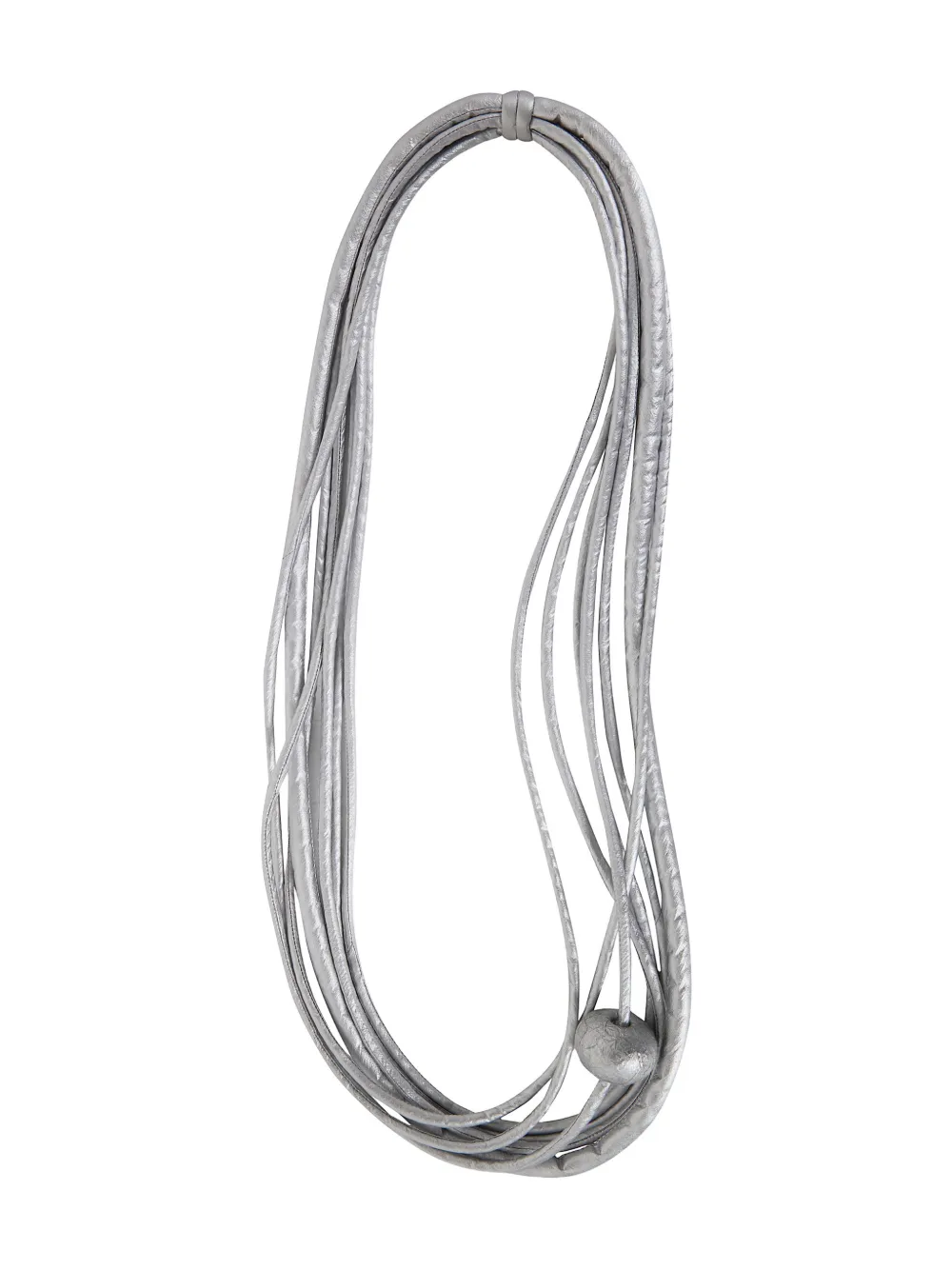 Maria Calderara bead-detailed necklace - Zilver