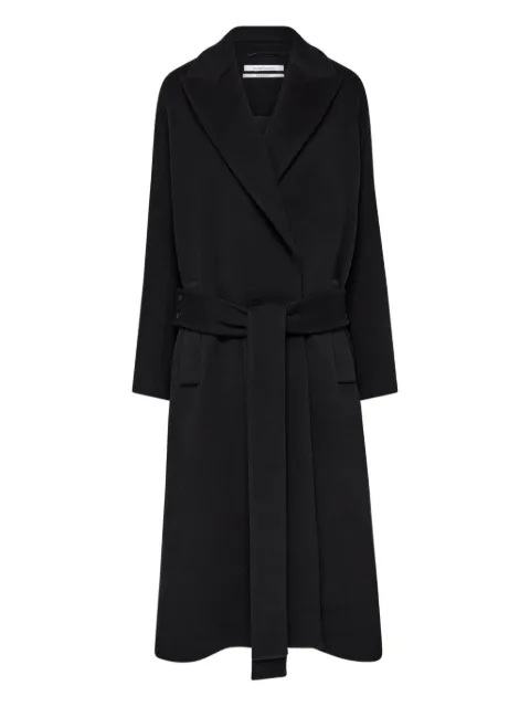 Another Tomorrow belted wrap coat