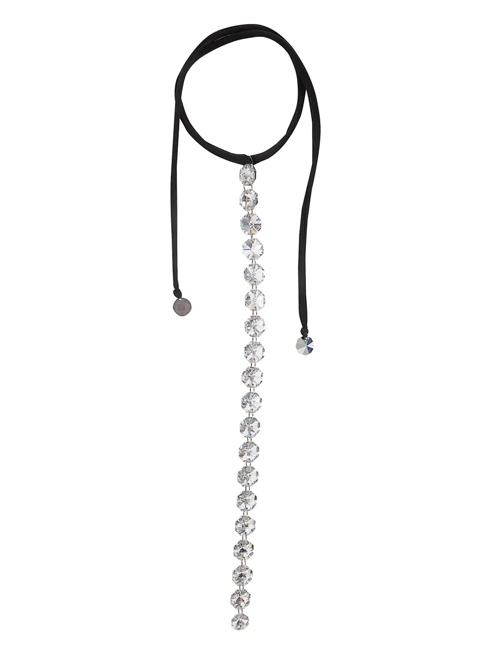Maria Calderara Crystal-embellished Necklace In Black
