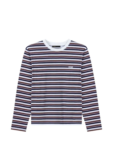 Maje striped-pattern long-sleeve T-shirt