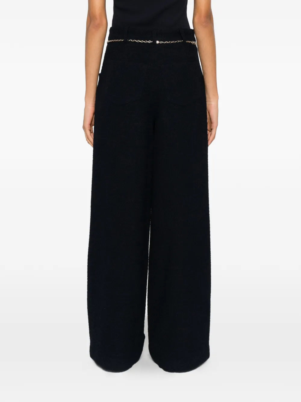 Maje Tweed broek Blauw