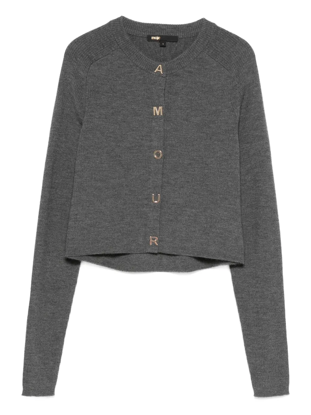Maje cárdigan con botones | gris | Image 1