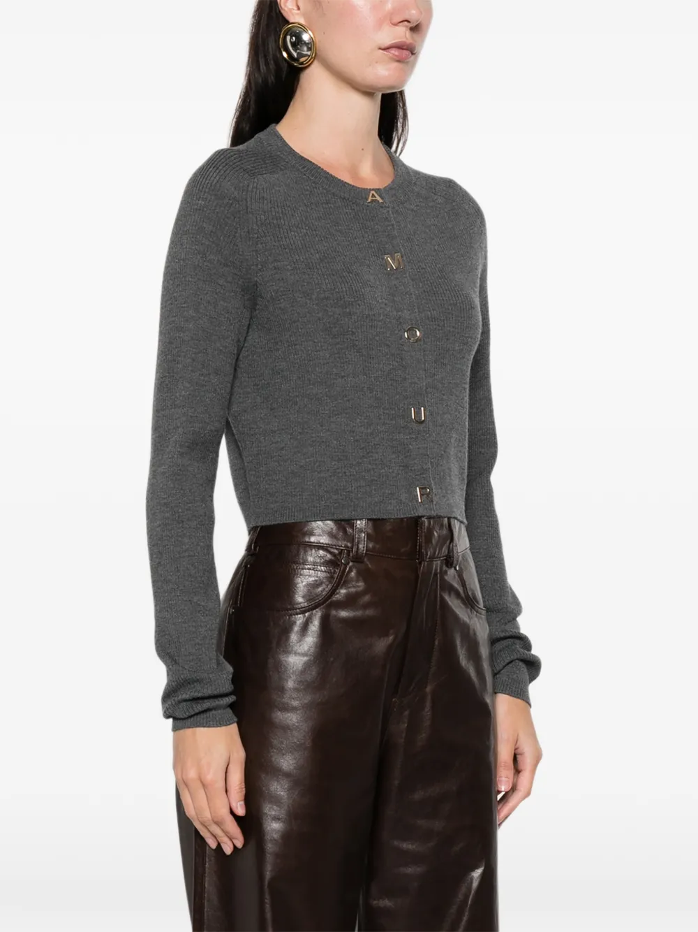  Maje Button Cardigan - Grey 
