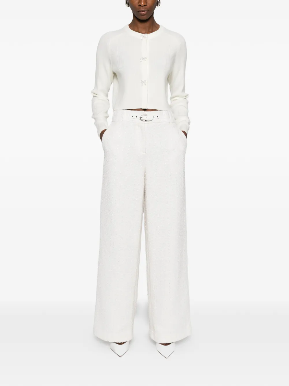 Maje belt flared trousers | Pantalones acampanados | Image 2
