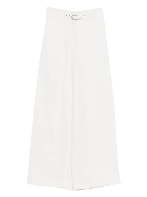 Maje belt flared trousers