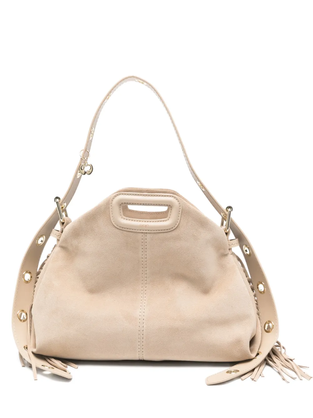 Maje Borsa tote con frange - Toni neutri