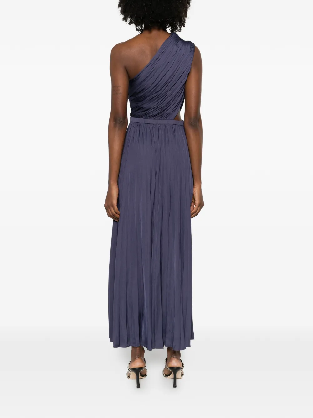 Maje Geplooide jurk Blauw