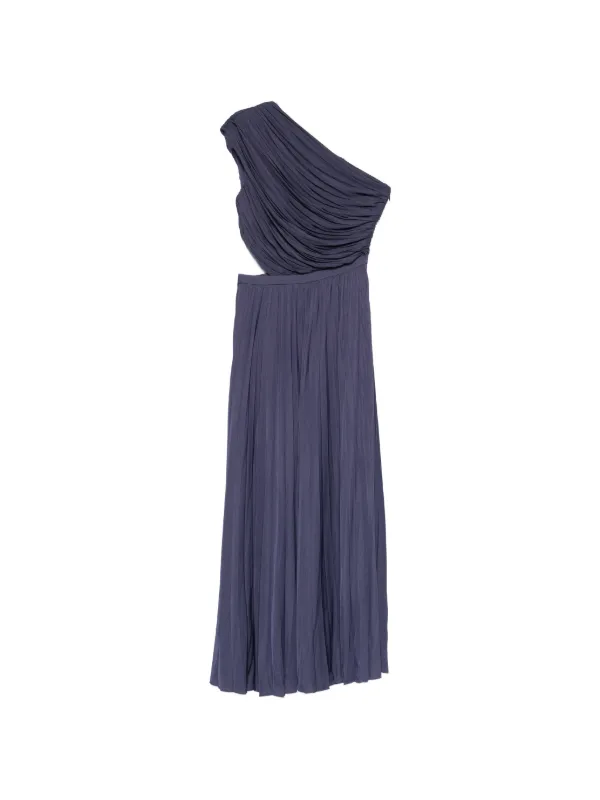 knee length dresses for ladies Flin Pleated One Shoulder Midi Dress main image 1