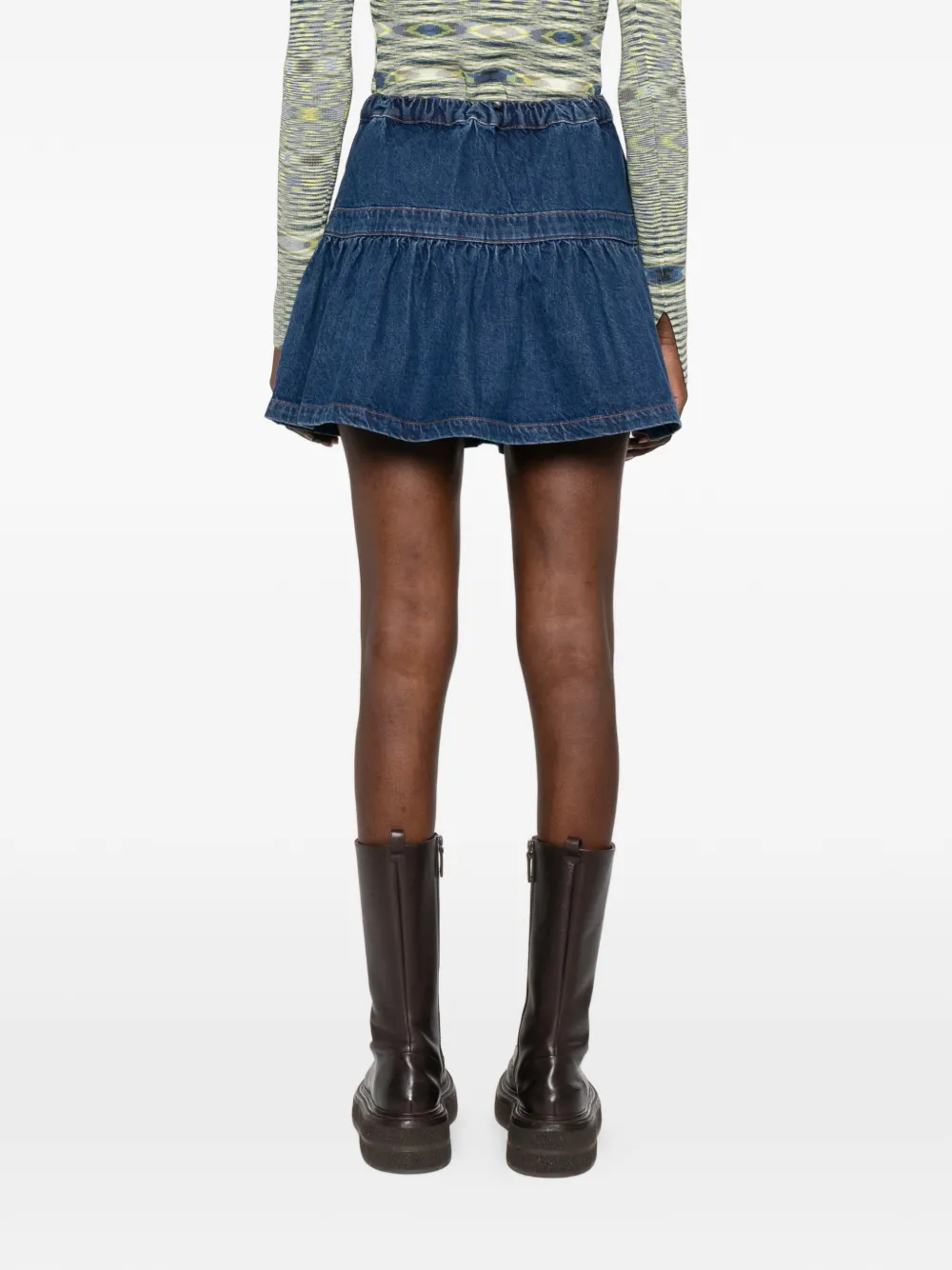 Maje Button-up mini-rok Blauw