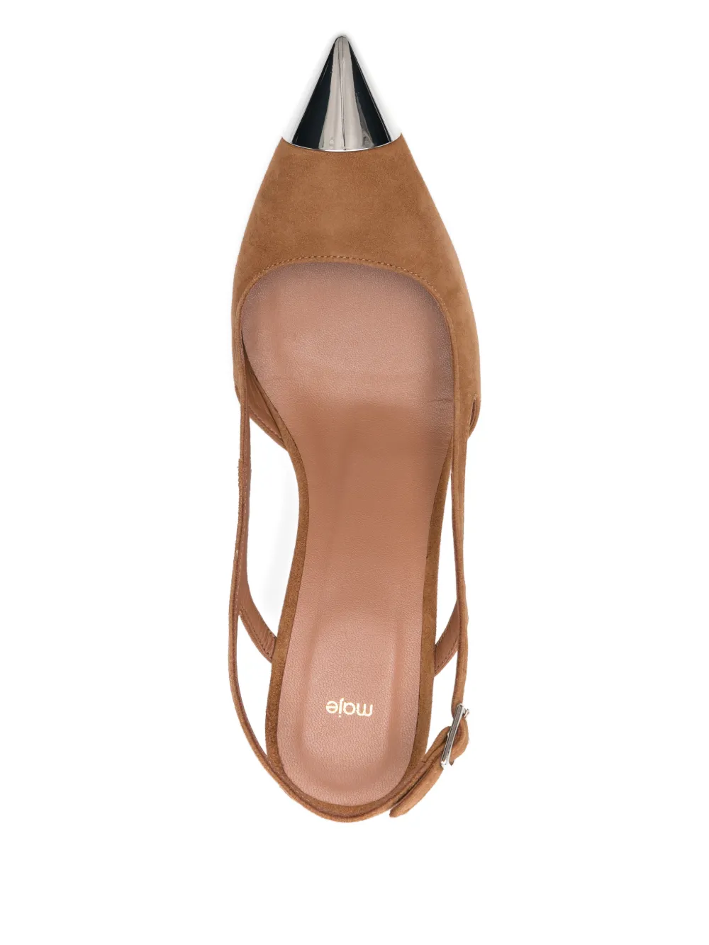 Maje Suède pumps Bruin