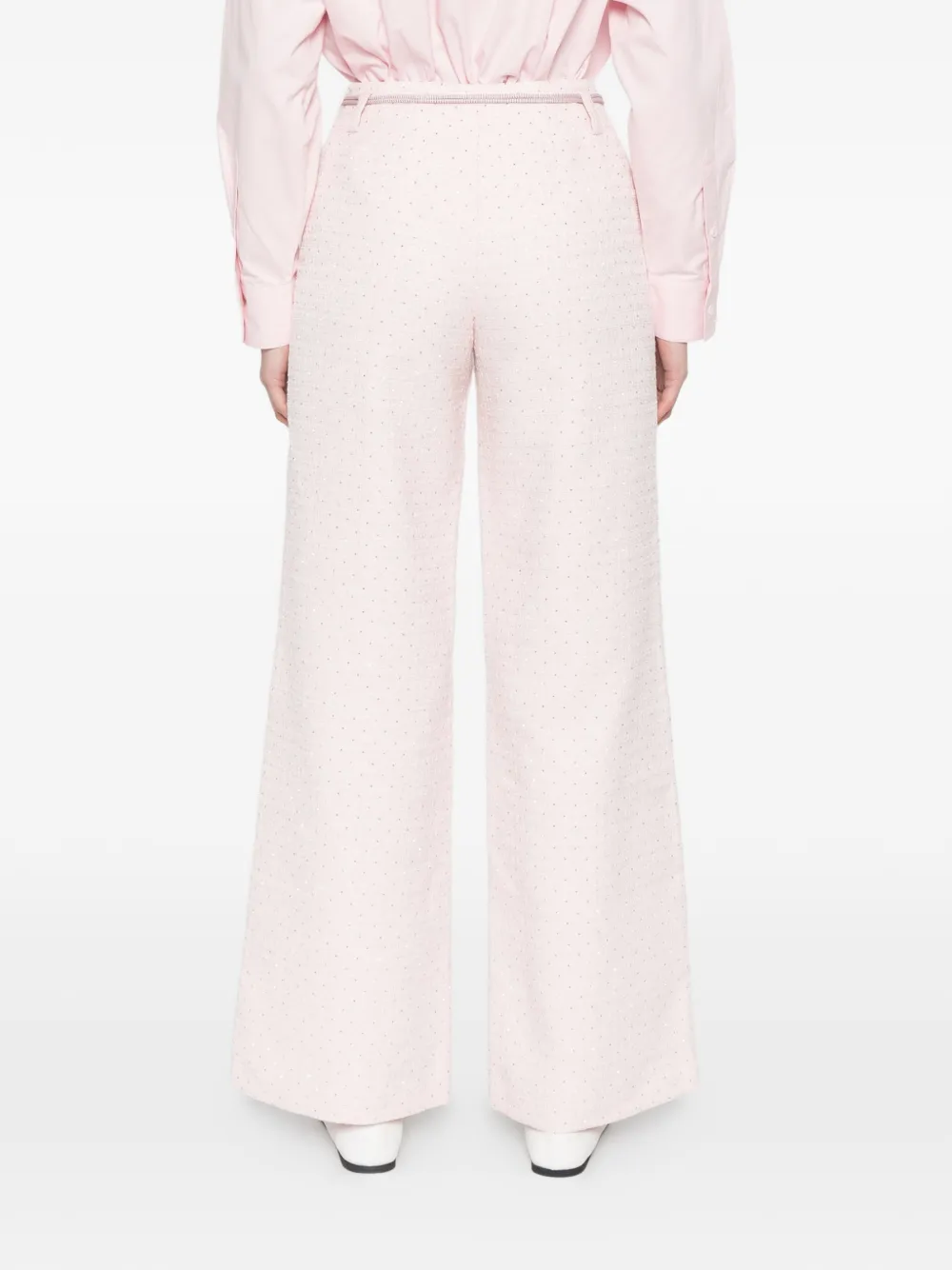 Maje Pantalon verfraaid met kristallen Roze
