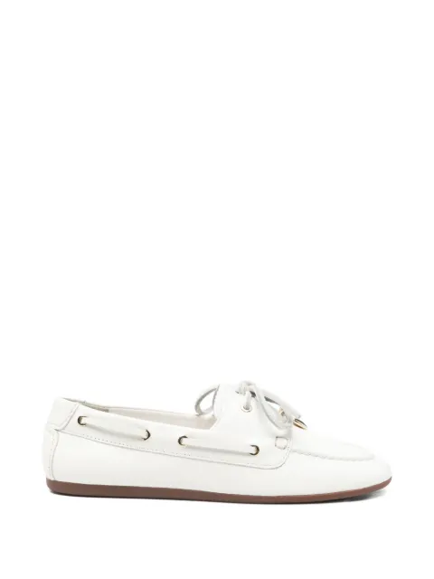 Maje lace-up charm boat shoes