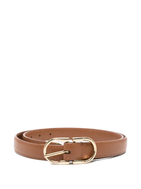 Maje gold-tone buckle leather belt