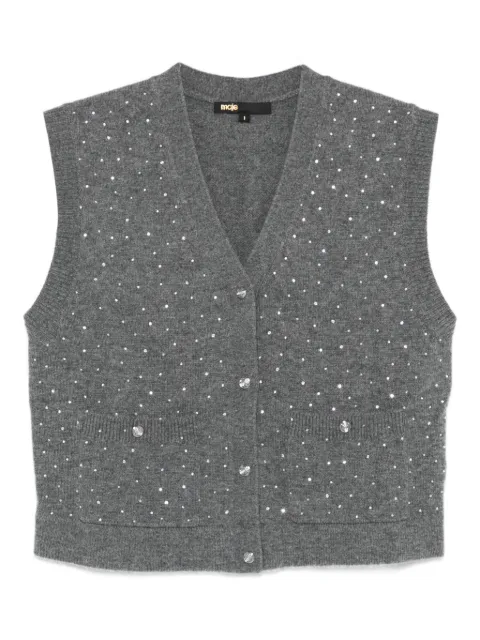 Maje Button Embellished Polo Top