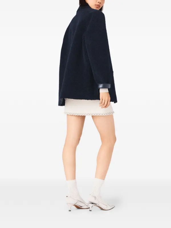 Maje Reversible Jacket | Blue | FARFETCH RO