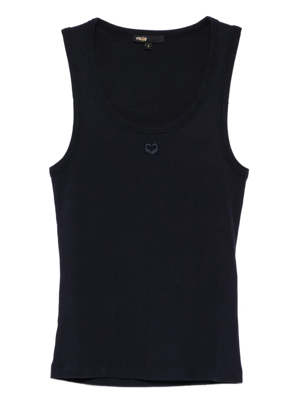 Maje Canotta con ricamo - Blu