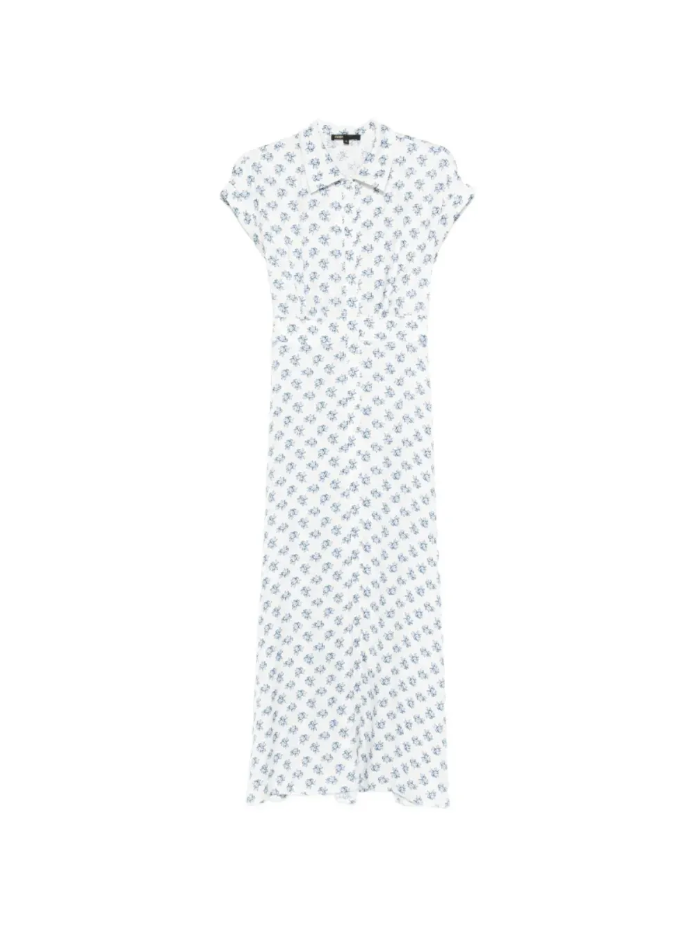 Maje Abito corto a fiori - Bianco