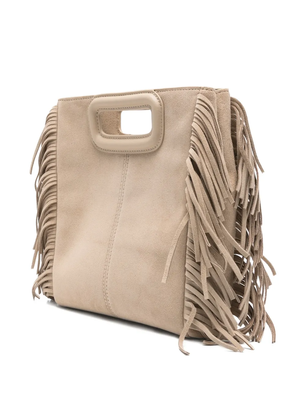  Maje Fringed Top-handle Tote Bag - Neutrals 