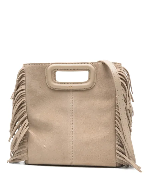 Maje fringed top-handle tote bag