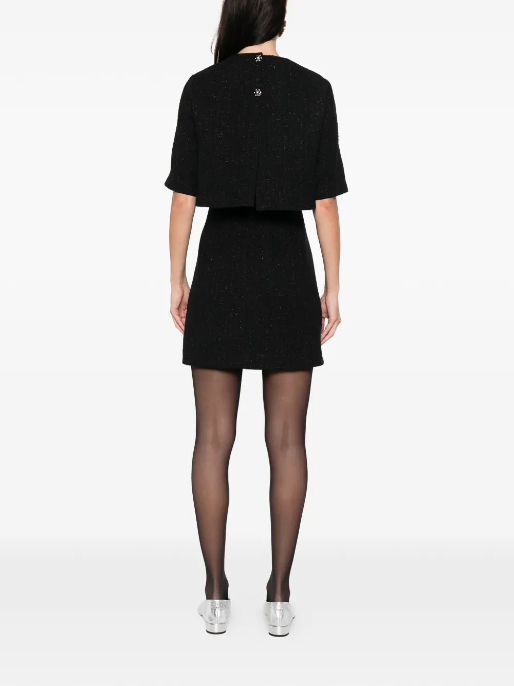  Maje Buttoned Mini Dress - Black 
