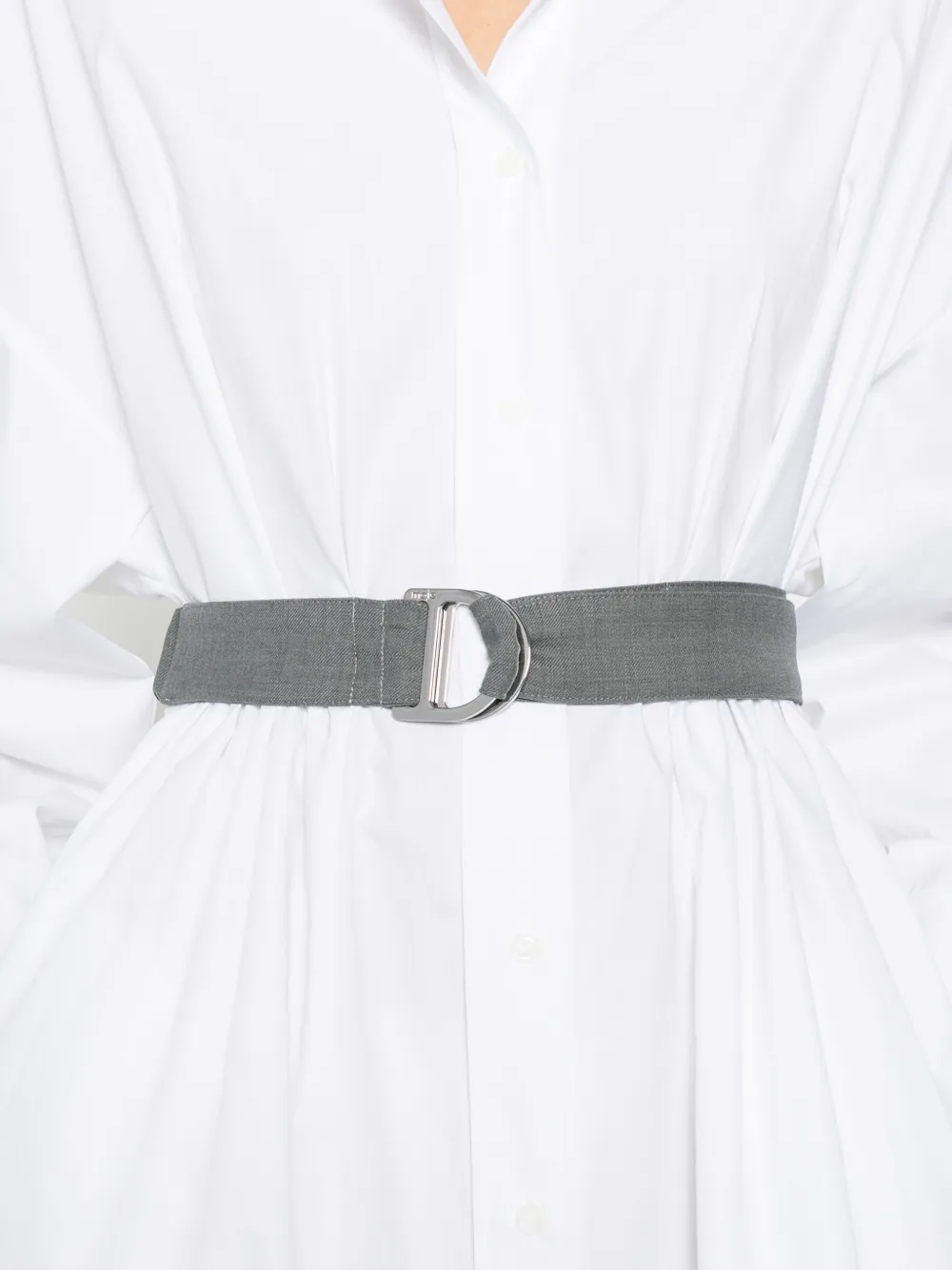 Belted Cotton Mini Dress