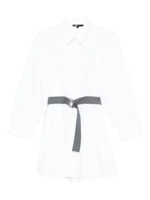 Maje robe courte à taille ceinturée