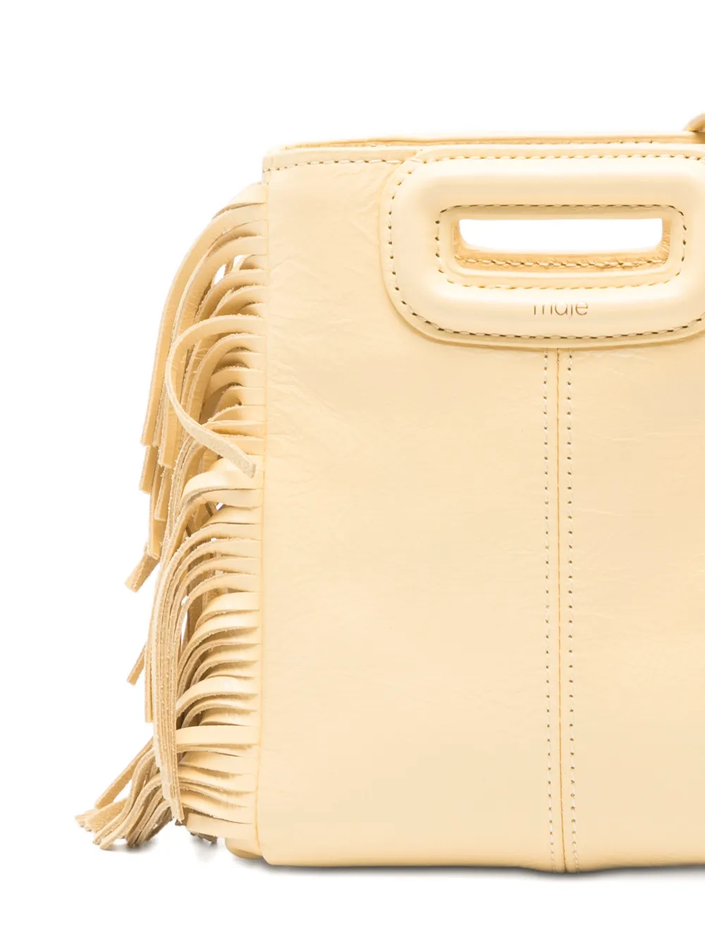 Maje Shopper met franje Beige