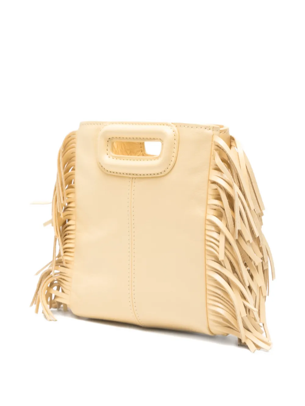  Maje Mini M Fringe Tote Bag - Neutrals 
