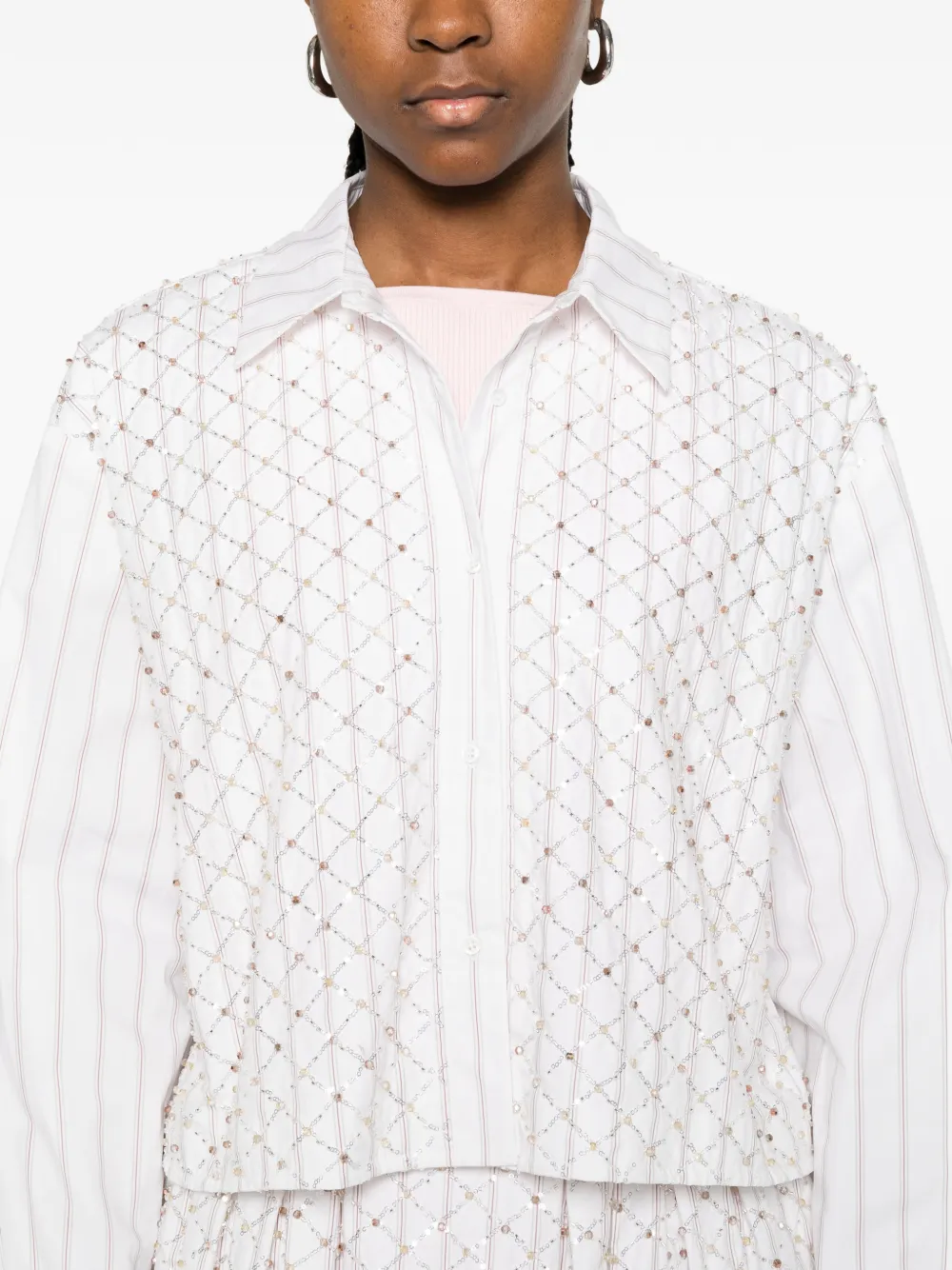 Maje Cropped top Wit