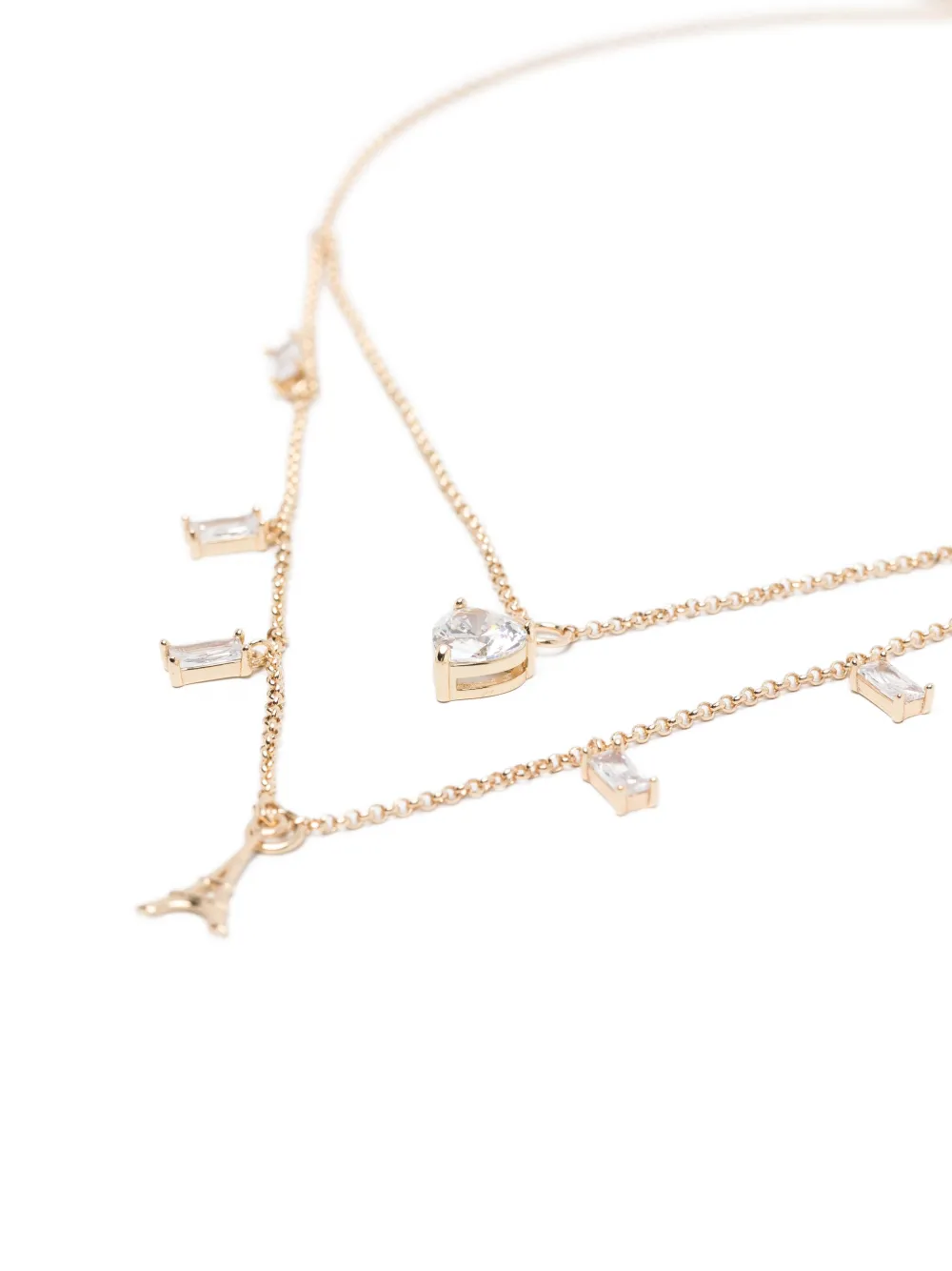  Maje Collar Con Zirconia - Dorado 