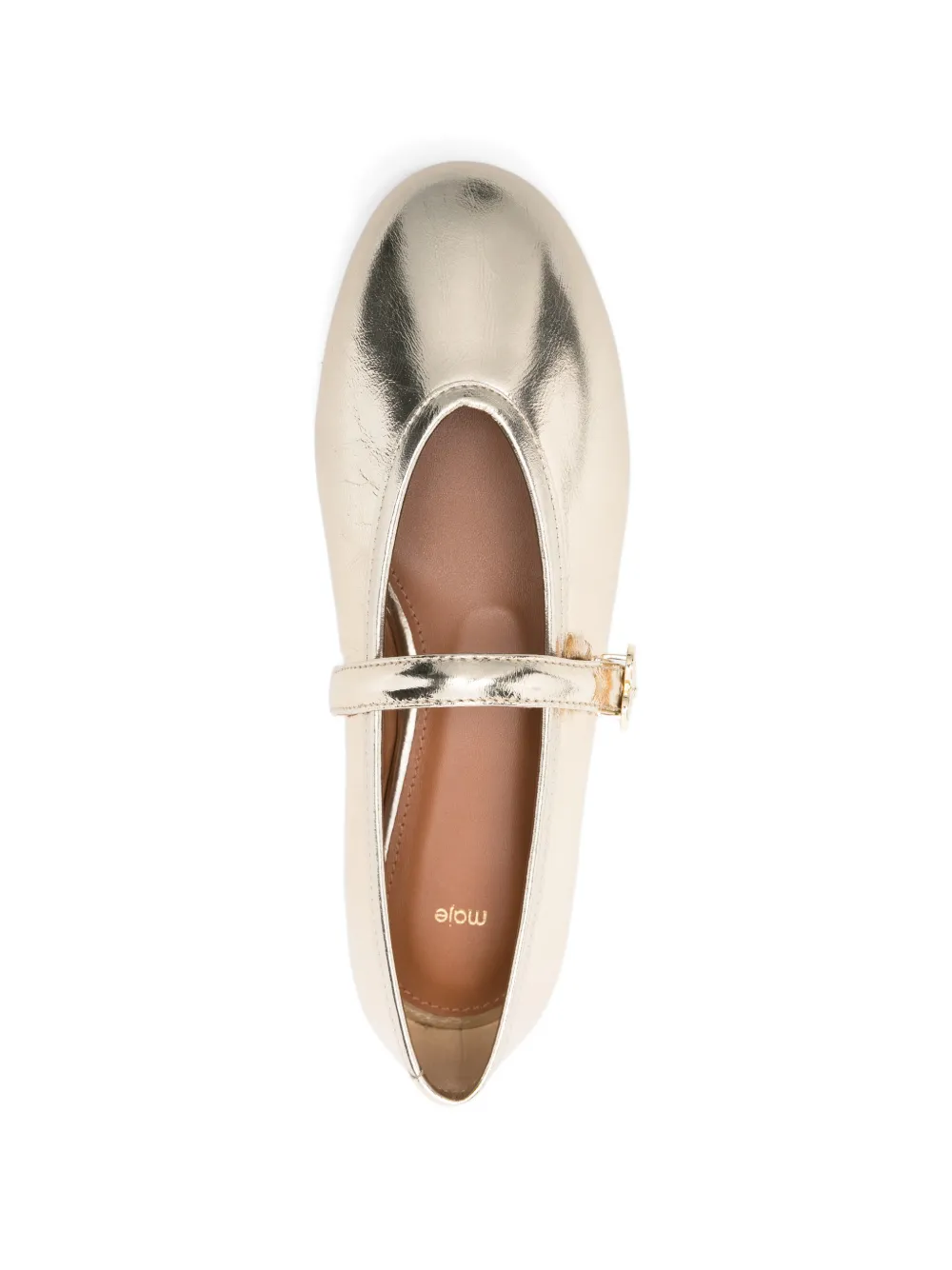 Maje Ballerina's met gespdetail en bandje Goud